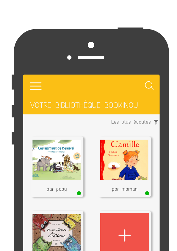 Application mobile Bookinou pour enregistrer des histoires